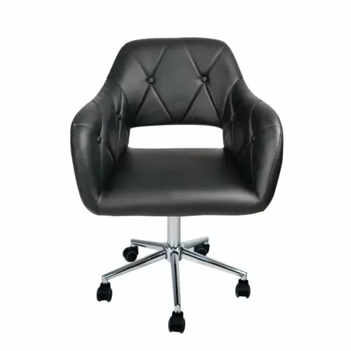 BRITTNEY TUFTED LEATHERETTE VANITY CHAIR