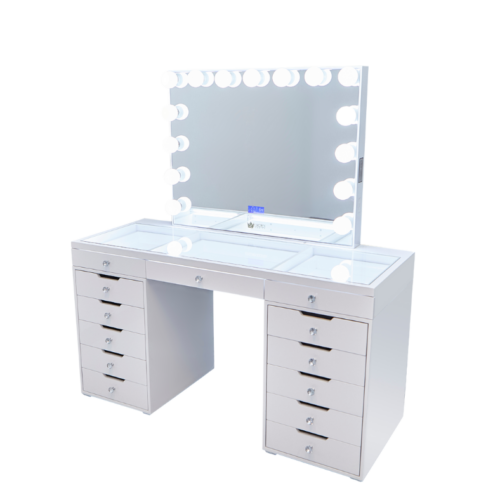 Juliette Hollywood Makeup Vanity Station White