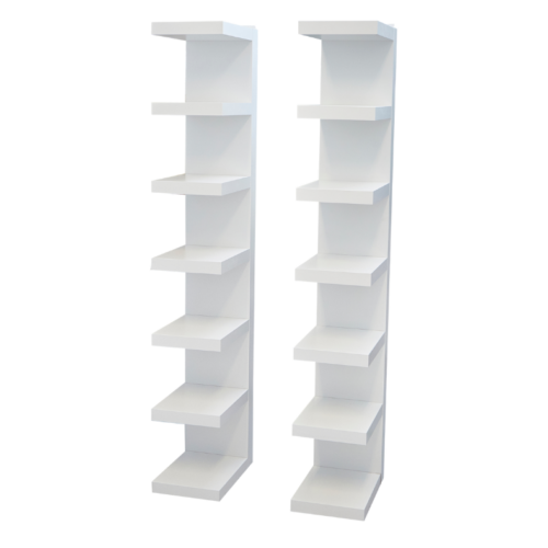 White Floating Shelves